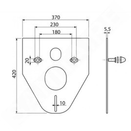 Alcadrain Inbouwreservoirs - Plaque d'isolation pour toilettes et bidets suspendus avec accessoires, blanc M910
