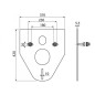 Alcadrain Inbouwreservoirs - Plaque d'isolation pour toilettes suspendues et bidet avec accessoires, plastique/chrome M910CR