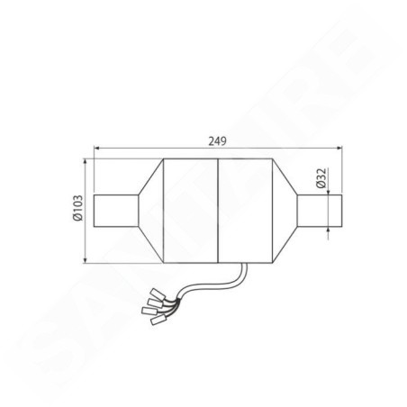 Alcadrain Toilet accessoires - Ventilateur pour les systèmes d'installation pré-murale avec ventilation P128
