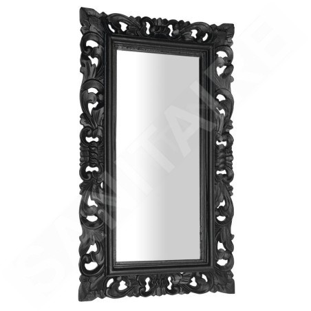 Sapho Miroirs - Miroir Samblung avec cadre, 400x700 mm, noir IN113