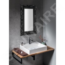 Sapho Miroirs - Miroir Samblung avec cadre, 400x700 mm, noir IN113