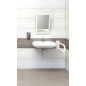Sapho Miroirs - Miroir inclinable 40x60 cm, blanc XH007W Sapho Miroirs - Miroir inclinable 40x60 cm, blanc XH007W