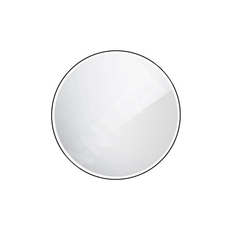 Nimco Miroirs - Miroir avec éclairage LED, diamètre 80 cm, noir mat ZPC 28002R-90