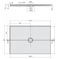 Polysan Receveurs de douche - Receveur de douche Mirai 1200x800 mm, gauche, marbre coulé, blanc 73177 Polysan Receveurs de douche - Receveur de douche Mirai 1200x800 mm, gauche, marbre coulé, blanc 73177