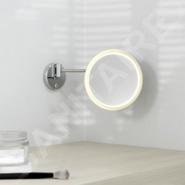Steinberg 650 - Miroir cosmétique mural avec éclairage LED, chrome 650 9030