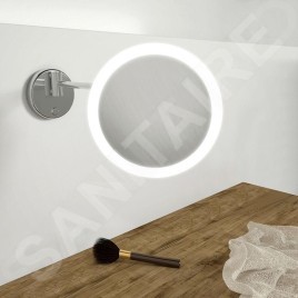 Steinberg 650 - Miroir cosmétique mural avec éclairage LED, chrome 650 9030