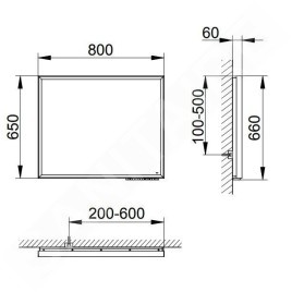 Keuco Royal Lumos - Miroir avec éclairage LED et chauffage, 80x65 cm 14598172500
