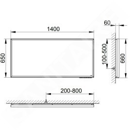 Keuco Royal Lumos - Miroir avec éclairage LED et chauffage, 140x65 cm 14598175000