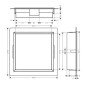 Hansgrohe XtraStoris Original - Niche murale avec cadre, 300 x 300 x 70 mm, gris béton 56093380