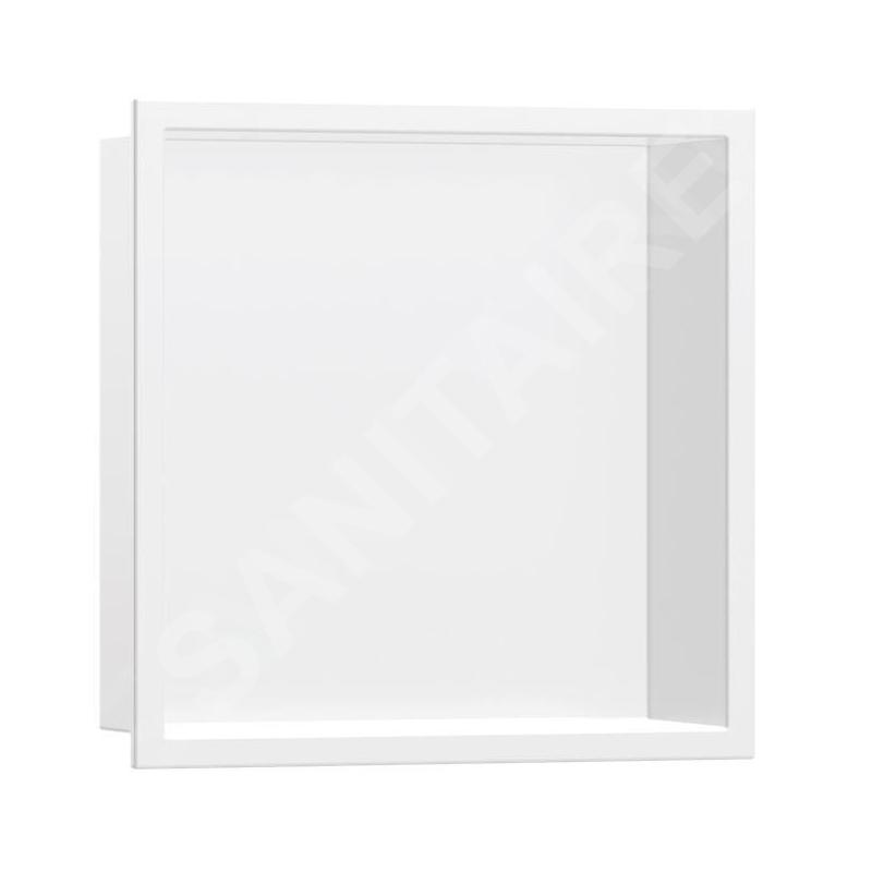 Hansgrohe XtraStoris Original - Niche murale avec cadre, 300 x 300 x 70 mm, blanc mat 56093700