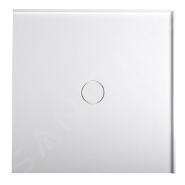 Polysan Receveurs de douche - Receveur de douche Mirai, 800x800 mm, marbre coulé, blanc 73182