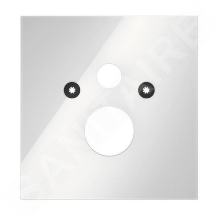Tece TECElux - Plaque inférieure en verre pour WC classique, entraxe 180 mm, verre blanc 9650100