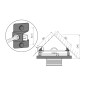 Alcadrain Accessoires - Adaptateur pour montage en angle, acier inoxydable M918