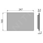 Alcadrain Accessoires - Plaque de recouvrement pour systèmes d'installation de cloisons, alunox mat P120