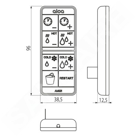 Alcadrain Accessoires - Télécommande pour AM121 P195