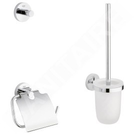 Grohe Essentials - Ensemble d’accessoires pour toilette 3 en 1, chrome 40407001