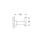 Grohe Essentials Cube - Patère, chrome 40511001