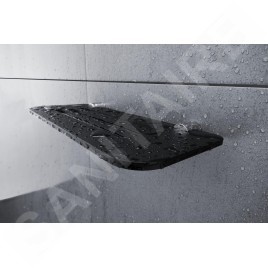 Nimco Nava - Étagère IXI, longueur 500 mm, plexiglass noir NA X350