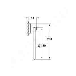Grohe Essentials - Porte-serviette, chrome 40365001