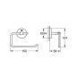 Grohe BauCosmopolitan - Porte-papier toilette, chrome 40457001
