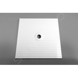 Polysan Receveurs de douche - Receveur de douche Mirai, 800x800 mm, marbre coulé, blanc 73182
