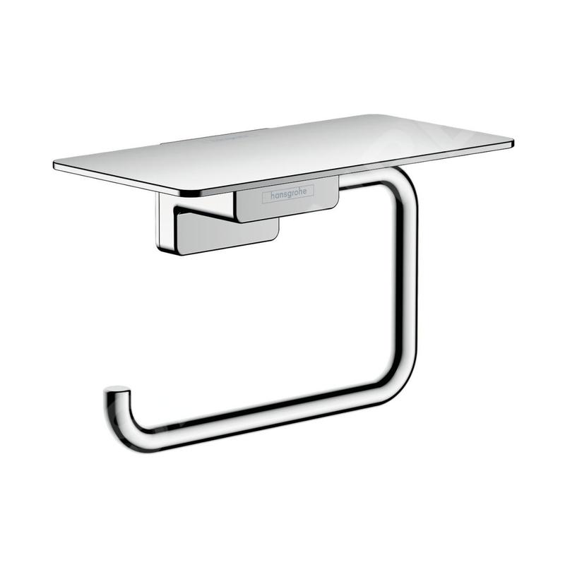 Hansgrohe AddStoris - Porte-papier toilette avec étagère, chrome 41772000
