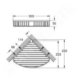 Grohe BauCosmopolitan - Panier, grand, chrome 40663001