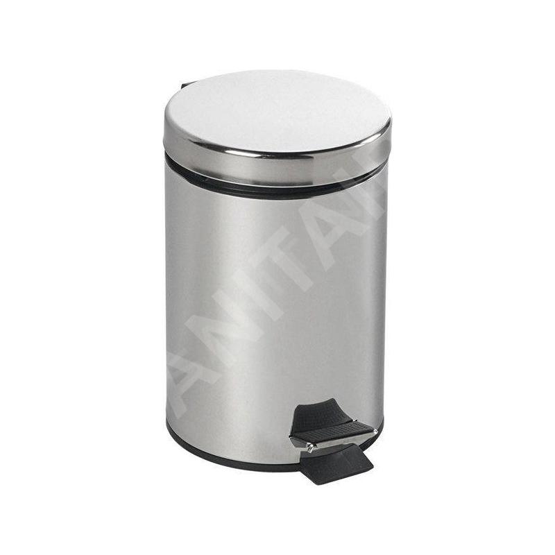 Aqualine Simple Line - Poubelle rond 3l, inox 27103