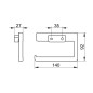 Keuco Collection Moll - Porte-papier toilette, chrome 12762010000