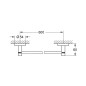 Grohe Essentials - Porte-serviettes, chrome 40366001