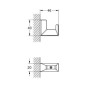 Grohe Selection Cube - Patère pour peignoir, chrome 40782000