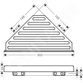 Hansgrohe AddStoris - Étagère d'angle, noir mat 41741670