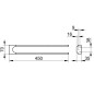 Keuco Collection Moll - Porte-serviettes double, longueur 450 mm, chrome 12718010000