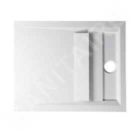 Polysan Receveurs de douche - Receveur de douche Varesa, 1100x900 mm, capot de bonde, blanc 72938