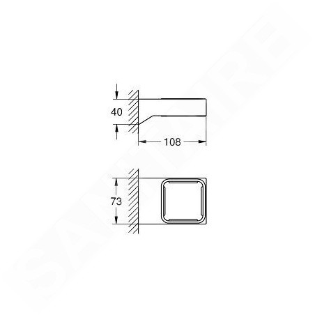 Grohe Selection Cube - Porte-verre/ porte-savon, chrome 40865000