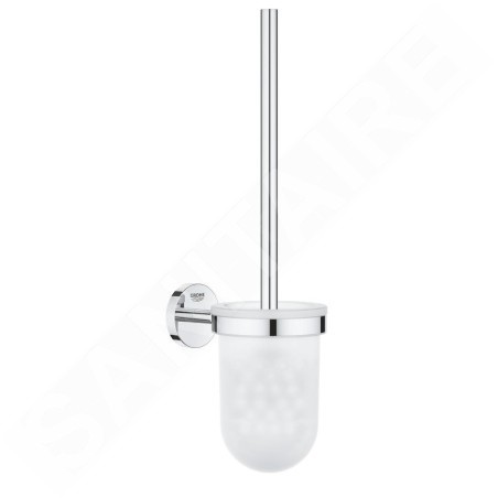 Grohe QuickFix Start Cosmopolitan - Brosse de toilette avec support mural, verre/chrome 41169000