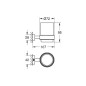 Grohe Essentials Cube - Gobelet avec support, chrome 40755001
