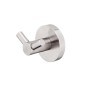 Nimco Unix - Crochet double, inox brossé UNM 13053-10