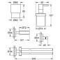Grohe Essentials - Ensemble d’accessoires pour salle de bains 4 en 1, chrome 40846001