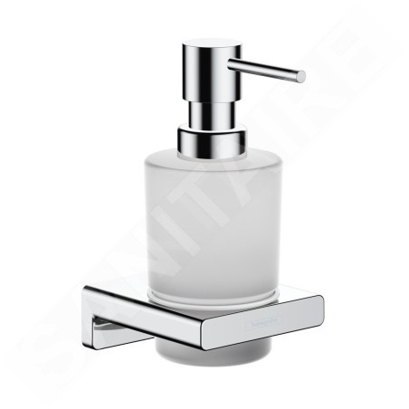 Hansgrohe AddStoris - Distributeur de savon avec support, verre mat / chrome 41745000