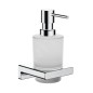 Hansgrohe AddStoris - Distributeur de savon avec support, verre mat / chrome 41745000