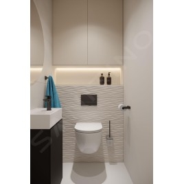 kielle Vega - Porte-papier toilette, noir mat 40418004