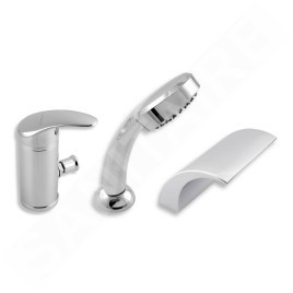 Novaservis Metalia 55 - Robinetterie de baignoire à 3 trous, chrome 55047,0
