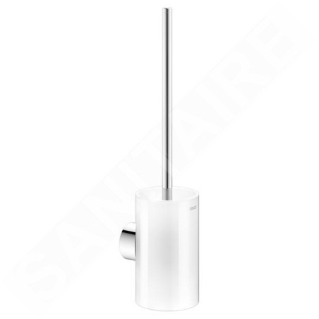 Keuco Reva - Brosse WC murale avec support, verre mat / chrome 12864019000