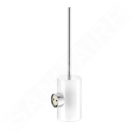 Keuco Reva - Brosse WC murale avec support, verre mat / chrome 12864019000