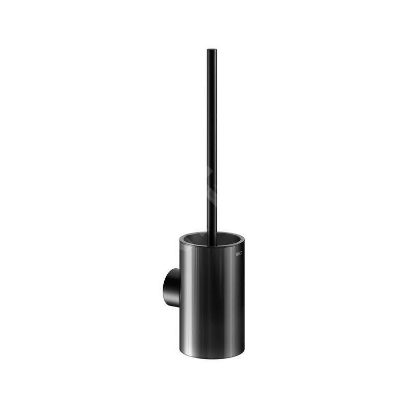 Keuco Reva - Brosse WC murale avec support, noir mat 12864379000