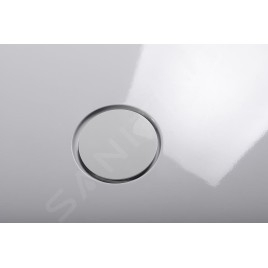 Polysan Receveurs de douche - Receveur de douche Mirai, 900x900 mm, marbre coulé, blanc 73165