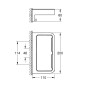 Grohe QuickFix Start Cube - Étagère, longueur 20 mm, chrome 41107000