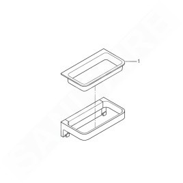 Grohe QuickFix Start Cube - Étagère, longueur 20 mm, chrome 41107000