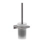 Hansgrohe AddStoris - Brosse WC murale, verre mat / chrome noir brossé 41752340